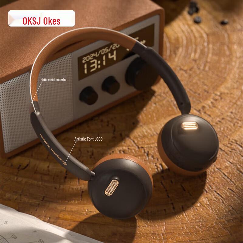 

OKSJ F2 Pro Retro Bluetooth Wireless Open-Ear Neckband Earphones