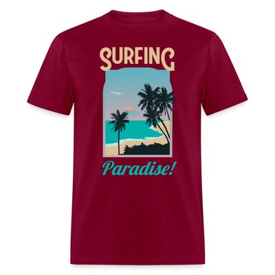 Surfing Paradise Shirt Sunset Ocean Beach Surfing Is Life T-Shirt Size S-6XL