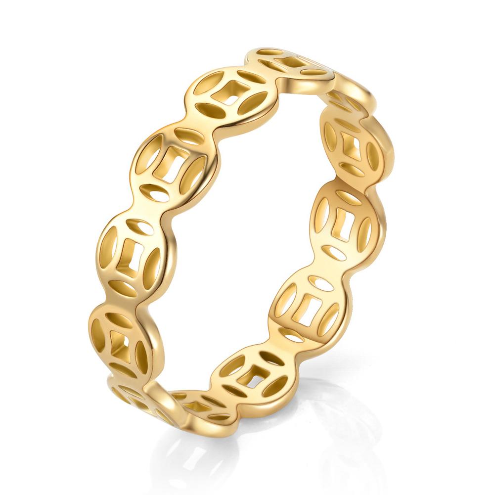 

Винтажная медная монета для мужчин, классические кольца-ловцы денег, подарки на удачу, ювелирные изделия на палец, версия S1S7