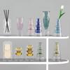 European Glass Rattan Aroma Vase - Double Layer, Colored Glass, Flameless Hydroponic for Living Room