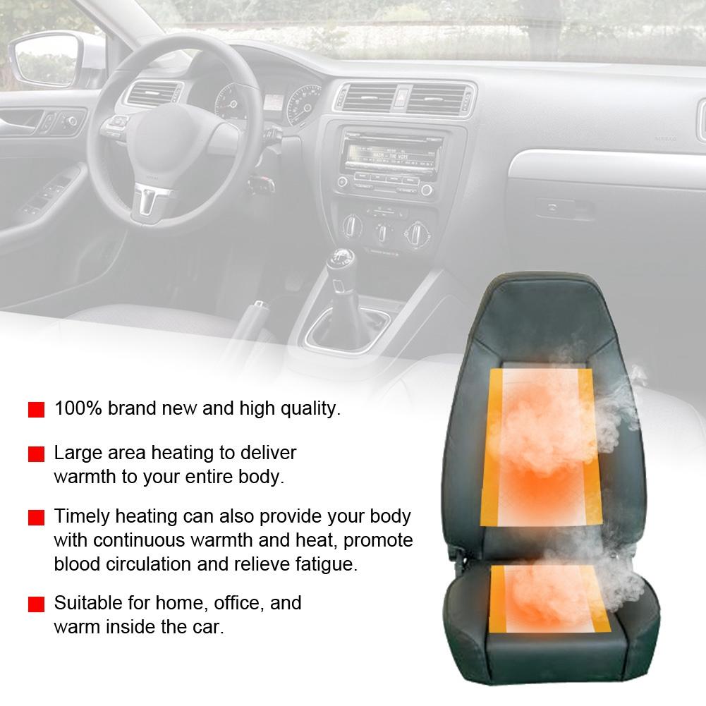 48X27cm 12V Pair of Car Seat Heating Pad Carbon Fiber Universal Car Seat Set Kit