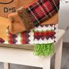 Christmas Chair Cover Cartoon Santa Claus/Snowman/Reindeer Chair Slipcover Holiday Stool Seat Cover for Dining Room Decoration