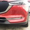 For Mazda CX5 CX-5 KF 2017 2018    Chrome Front Fog Light Lamp Cover Trim Foglight Bezel Trims Car Accessories