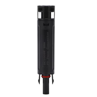 PV Inline Fuse Connector Galvanized Pure Copper Connection Terminal Solar PPO Photovoltaic Fuse