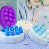 1pc-3D Handmade Silicone Soap Mold Massage Therapy Bar Making Mould Tools
