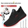 Cross-Border Men's Steel Toe Work Shoes - Anti-Smash, Anti-Puncture, Wear-Resistant, Comfortable Mesh Safety Shoes