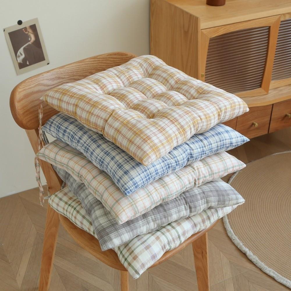 Grid Stripes Pattern Chair Cushion 40×40cm Dining Chair Cushion Sofa Cushion Home Office