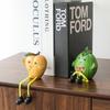 1pc Cute Cartoon Fruit Hanging Doll Ornament Creative Desktop Small Ornament Home Decoration Resin Gift