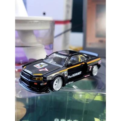 1:64 Kaido House X Mini Gt Nissan Syline Gt-R R34 Works Tamiya Hornet V1#7 Kovový model auta Slitinový model auta Hotová Dekorace Hračka