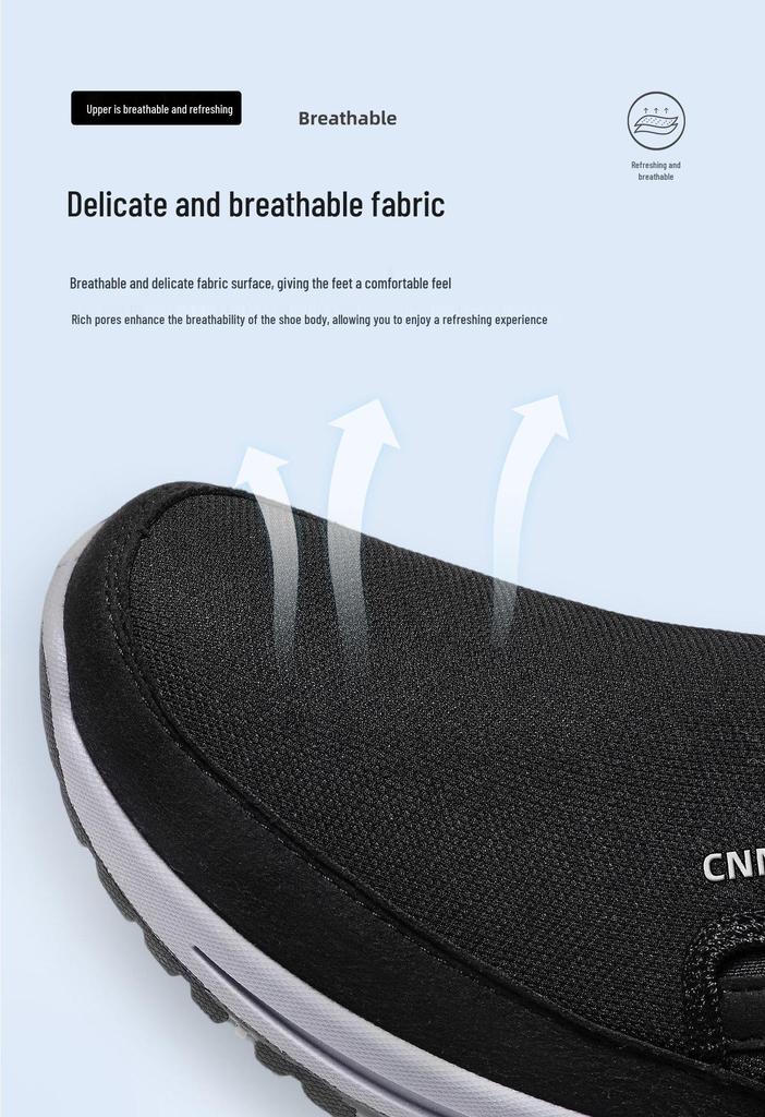 Men's Casual Spring Lightweight Cloth Dad Shoes - Versatile & Comfortable Low-Cut Design