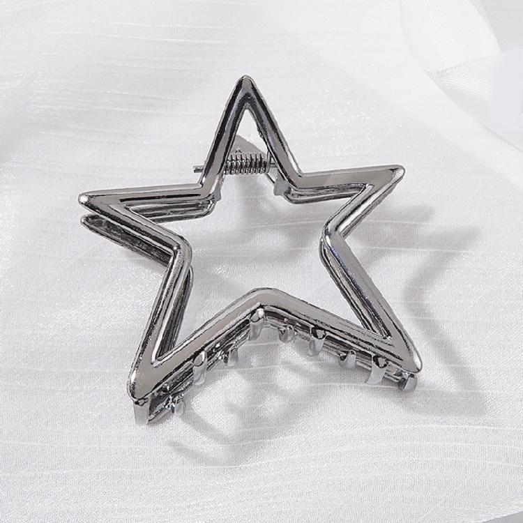 Trendy Hollow Star Hair Accessories Practical Metal Hair Claw For Women Girls Fashion Hairpin For Daily Styling Use