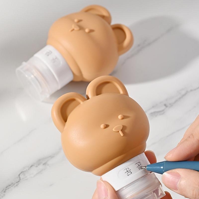 Travel Bottles for Toiletries Leak Proof Refillable Liquid Containers Silicone Squeezable Travel Accessories for Shampoo