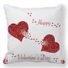 Creative Valentine's Day Happy Letters Digital printing short plush pillow covers for car sofa office cushion cover home goods