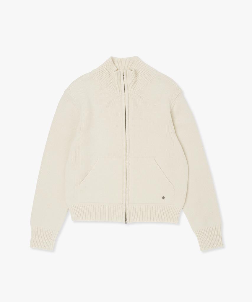 Plack Woman High-Neck Zip-Up Knit_4 Colors
