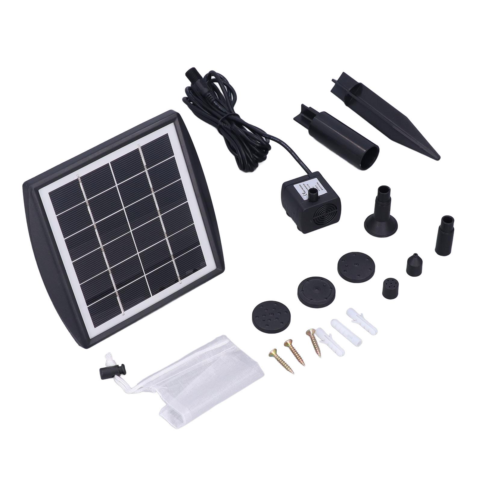 

Сонячний насос Водний фонтан Аерація Безщітковий Занурювальний насос для ставка басейну акваріума