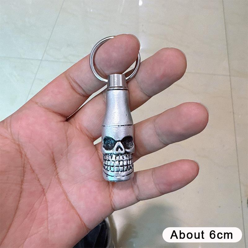 1 Stück Shark Rocket Bomb Schlüsselanhänger, Halloween Totenkopf Flaschenschlüsselanhänger Hai Schlüsselanhänger für Männer (Shark Rocket)