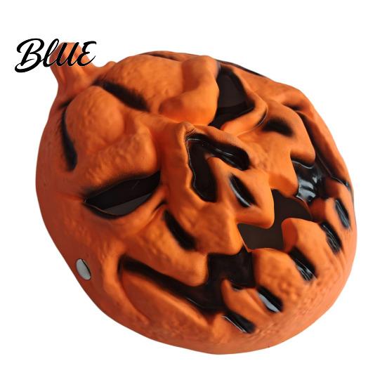 Eye Catching Party Mask Halloween Pumpkin Mask 3D Spooky Jack O Lantern for Cosplay Party Lightweight PU Foam Breathable Scary Face Adults