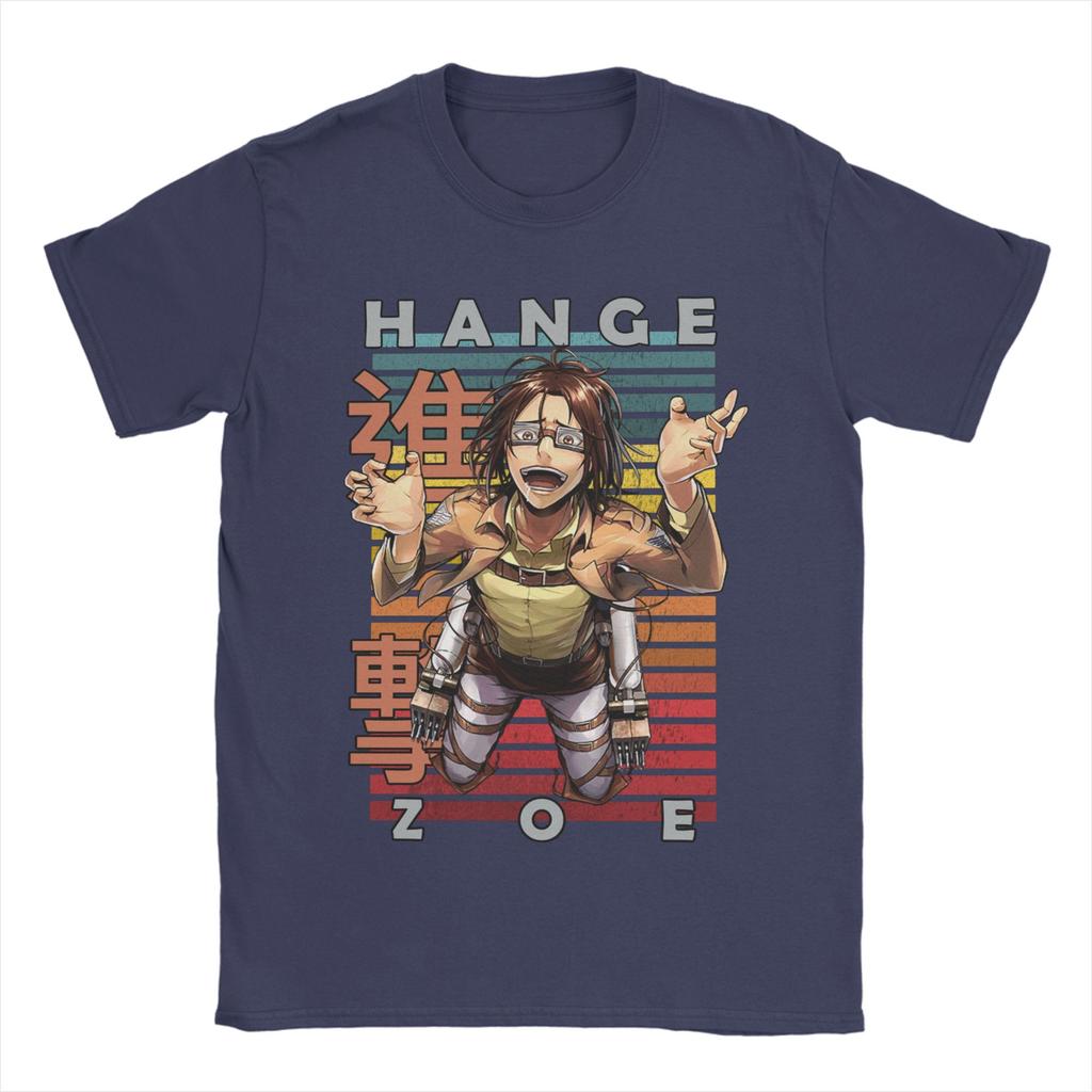 Men Hange Zoe Attack On Titan Snk Cool AOT T Shirt  Cotton Tops Awesome Short Sleeve Crew Neck Tees Printing T-Shirts