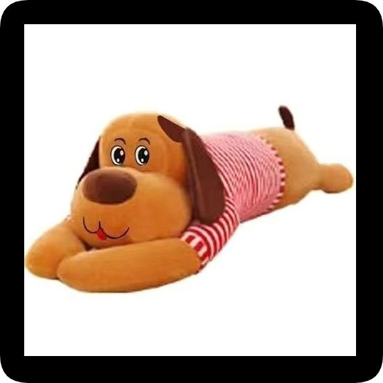 Lying Dog Plush Toy Dog Doll Sleeping Pillow Large Long Pillow Children's Doll Teddy Bear Birthday Gift