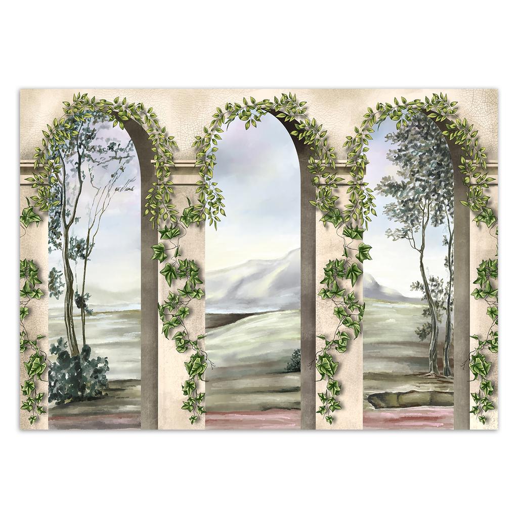 Wallpaper Columns and Arcs with Ivy