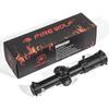 FIRE WOLF HD 1-6X24 IR Compact Hunting Scope Tactical Scope Glass Etched Crosshair Wide Field Optical Sight