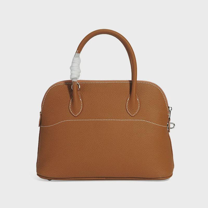 Νέα Γυναικεία Τσάντα Χειρός από Γνήσιο Δέρμα με Μοτίβο Λίτσι - Ευρωπαϊκό & Αμερικανικό Μοντέρνο Σχέδιο Κοχύλι