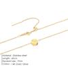 EMANCO Simple Temperament Round Pendant Fashion Classic Design High Quality Stainless Steel Necklace Ladies