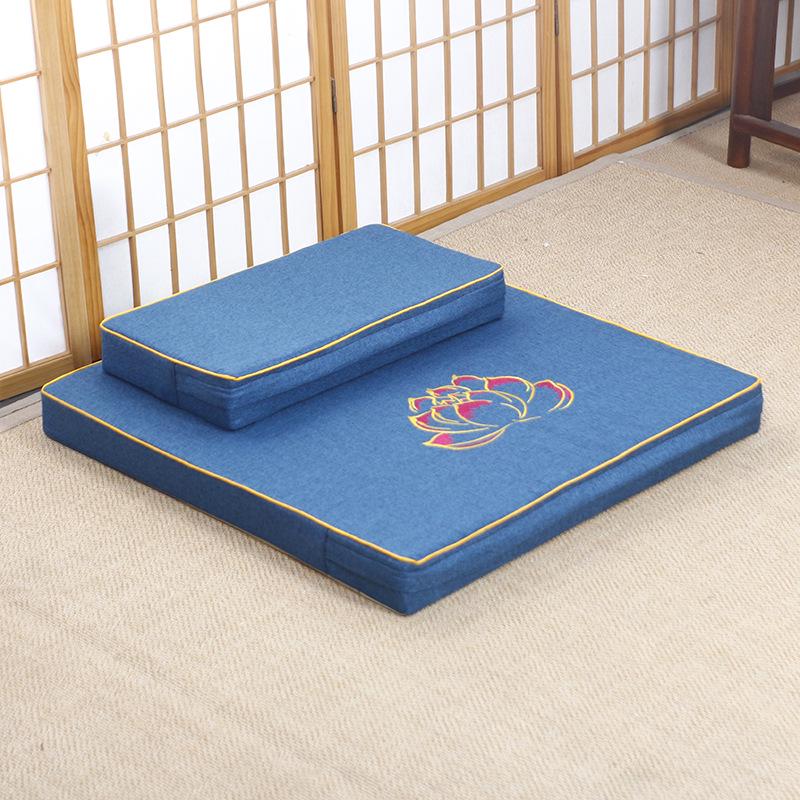 Thickened Meditation & Prostration Zafu Cushion: Removable, Washable Kneeling Mat