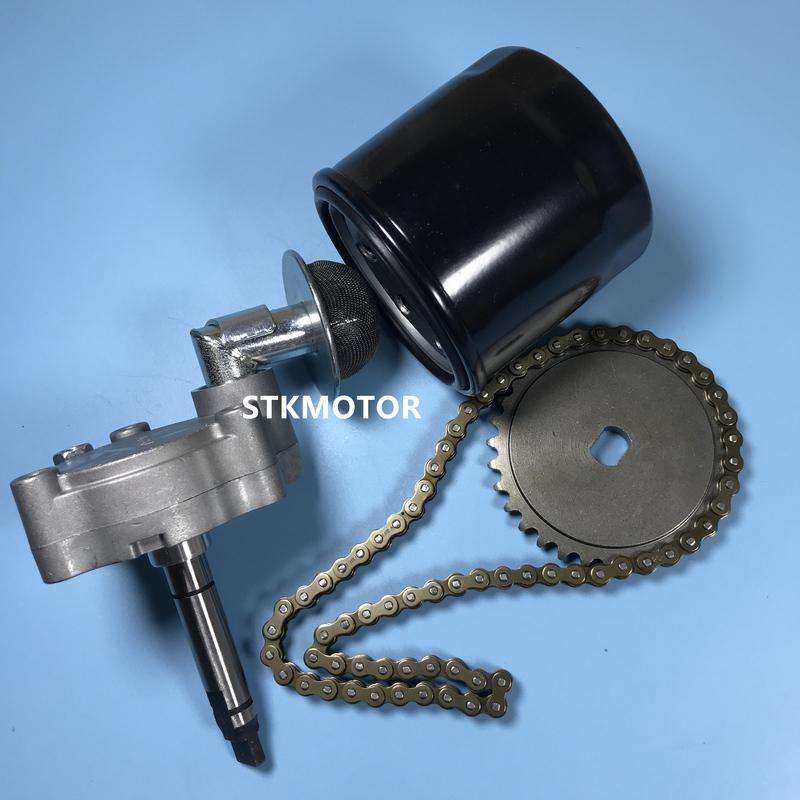 ATV Oil Pump Driven Sprocket Oil Filter and Pump Chain Repair Kits For HISUN 500 700 500CC 700CC Quad Parts