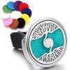Tree Of Life Insert Car Aromatherapy Gasket Stainless Steel Car Air Outlet Essential Oil Diffuser Fashion Perfume Locket Jewelry