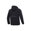 Under Armour Solid Color Gradient Reflective Logo Hooded Woven Sports Jacket Men Black 22600401-001