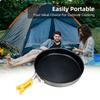 Non-Stick Frying Pan Aluminum Alloy Medium with Folding Handle Idl for Outdoor Camping Picnic Hiking Compact and Sy To Carry Camp Skillet