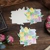 20pcs/set Mother's Day Greeting Cards Mini Size 8.2x8.2cm Floral Paper Blank Cards Thank You for Business Gift Card