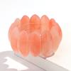 Vintage Acrylic Amber Elastic Geometric Bracelets Bangles for Women Stretchy Resin Big Cuff Bracelet Designer Jewelry 2025