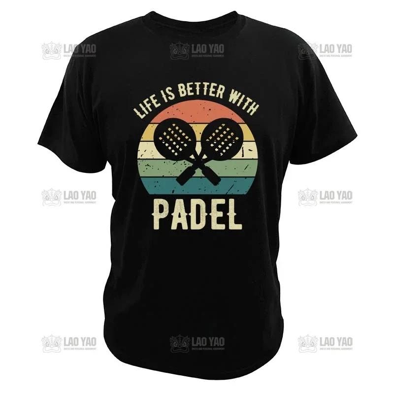 Padel Padel Divertido T-shirt Funny Casual Soft Premium Men's Clothing Tee Shirt Graphic Tops Harajuku