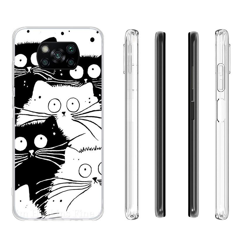 Cat Cute Kitten Cartoon Cover Phone Case For Xiaomi Poco F7 Ultra X7 X6 X5 Pro M7 Redmi 15C 15 13C 13 12C 12 10C 10 9A 9C 9T 9 S