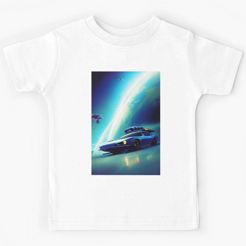 Blue Car - Earth Scape Kids T-Shirt 160