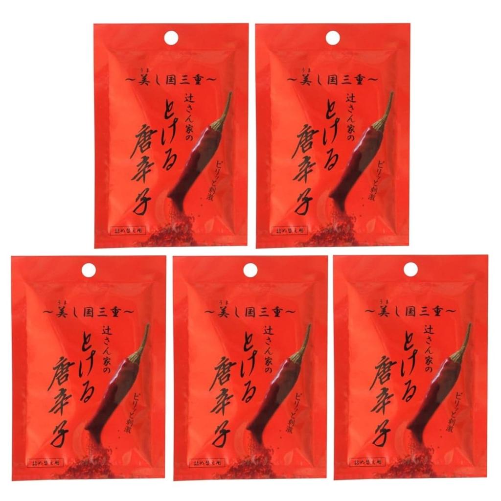 Tsuji Seiyu Tsuji-san's Soluble Chili Pepper Granules Refill Pack 8g x 5 Bags Nano-Technology Water-Soluble Hot Spice Seasoning