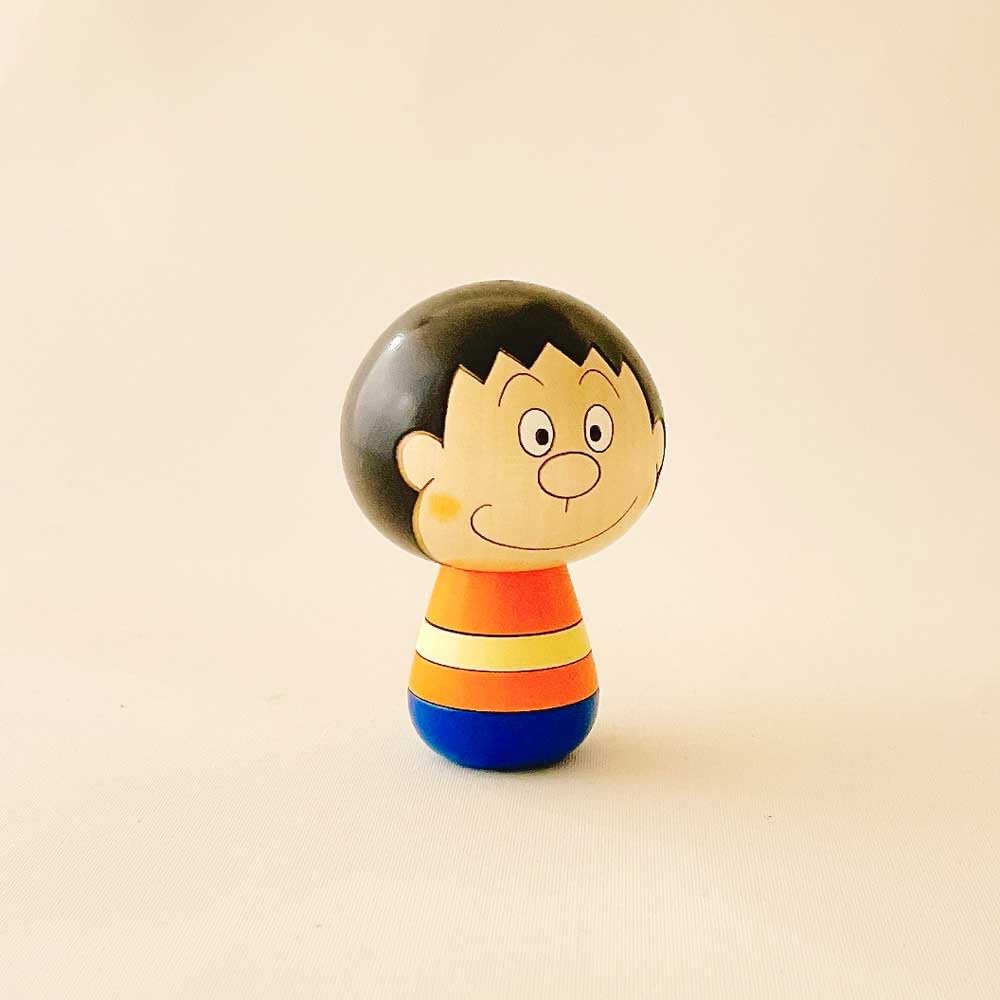 Usaburo Kokeshi Gian Kokeshi Doraemon Figure Made in Japan Interior Gift Kokechi