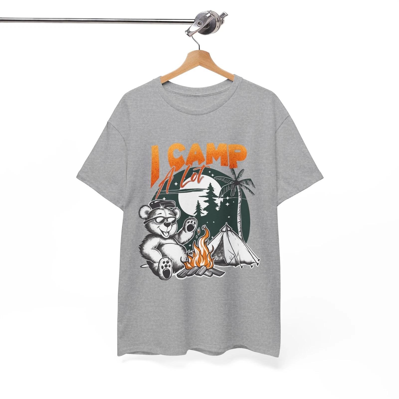 

I Camp a lot T-Shirt - Sarcastic & Funny Tee for Lovers of Dry Humor XL