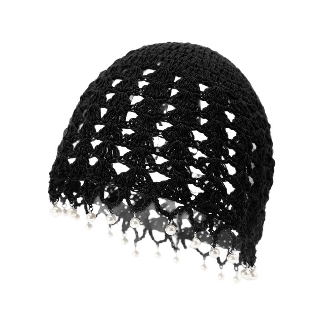 Sweet Knit Beanies Bohemian Style Weave Cap Vintage Crochet Hollow Knitted Hat  Girls