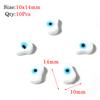 Round Lampwork Evil Eye Beads Liuli Flat Loose Fashion Jewelry For Bead Diy Handmade Bracelets Phone Charm Components