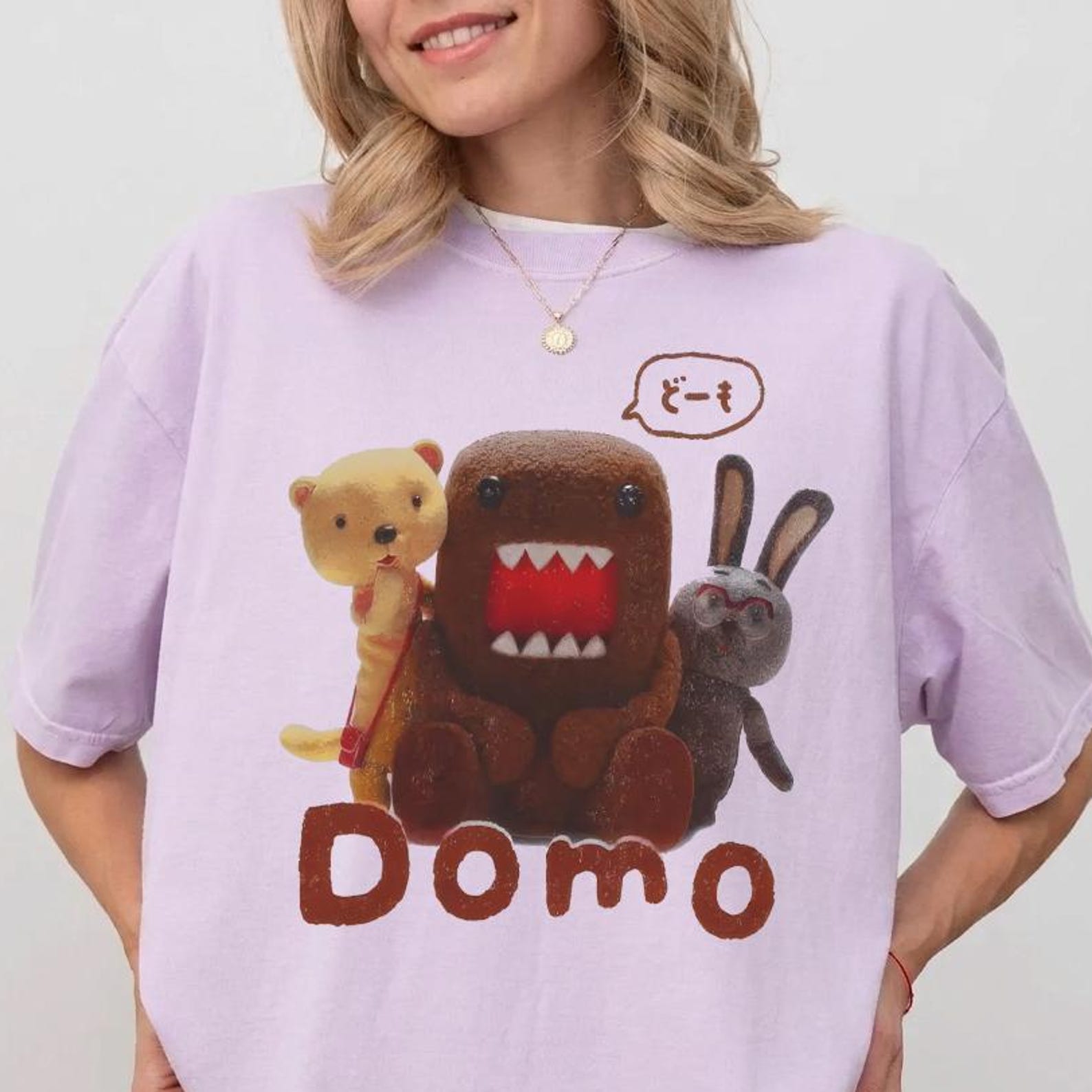 Comfort Colors® Domo & Friends Shirt – Y2K Shirt,Harajuku Shirt,Kawaii Shirt,Domo Tshirt 3XL