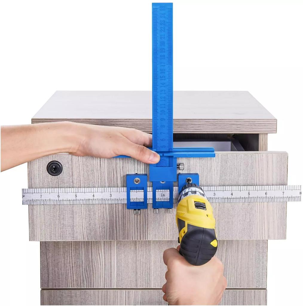 ALLSOME Cabinet Hardware Jig Template Tool Drawer Pull Jig Cabinet Jig  for Handles and Pulls
