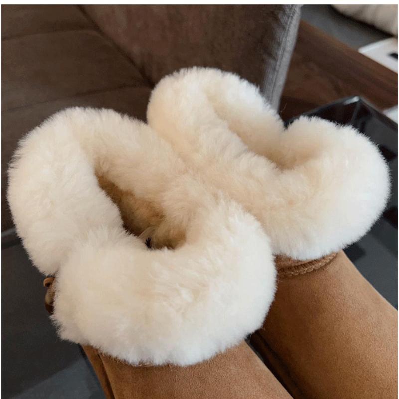 Cotton-padded Shoes Snow Boots Female Winter Short Boots Female Cotton Shoes Casual Comfortable Fashion Non-slip Warmth Thickening