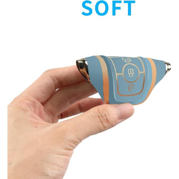 For Ford Key Fob Cover with Keychain, Soft TPU Key Case Shell Full Protection for Ford Explorer Fusion Escape Edge Expedition F150 F250 F350 F450