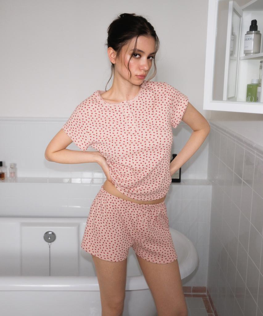 ROSEFRANTZ Rose & Berry Lounge Shorts [Pink]