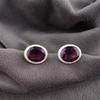 Amethyst Earrings Gemstone Jewelry, 925 Solid Sterling Silver Earrings, Handmade Earrings Gift For Women