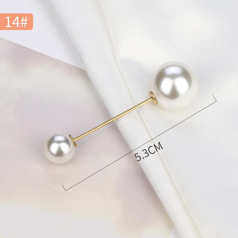 Pearl Anti-Exposure Brooch: Women's Waist-Cinching Pin & Clothing Decoration