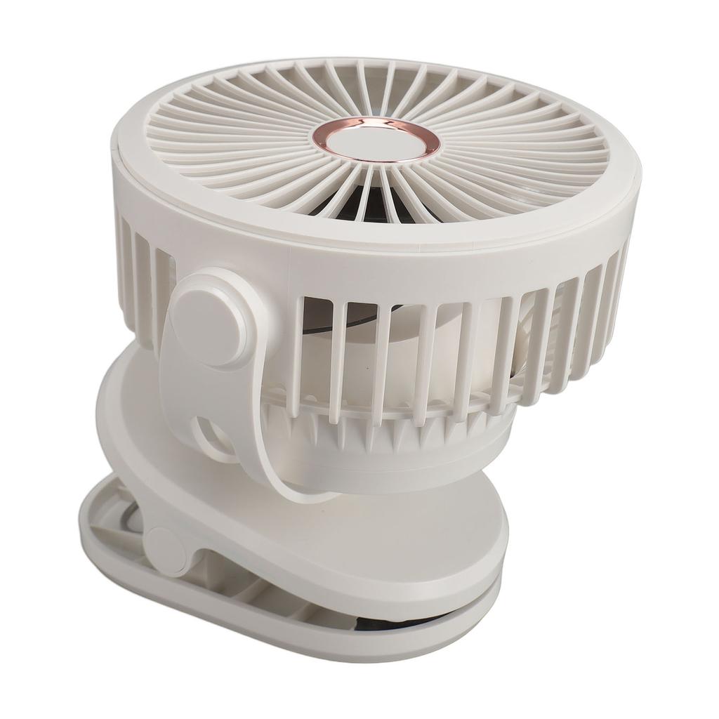 10000mAH USB Clip On Fan Rechargble Miniature Table Fan Portable 360 Degree Rotate Cooling Fan for Bedroom   Desktop